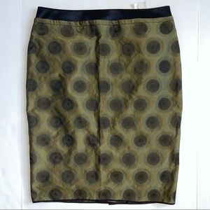 Vera Wang Lavender Label Pencil Skirt Circle Print